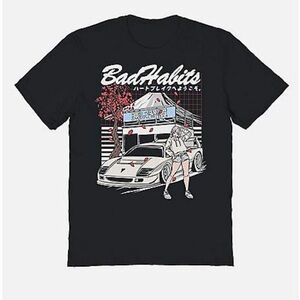 Black Graphic Tee (SIZE S)